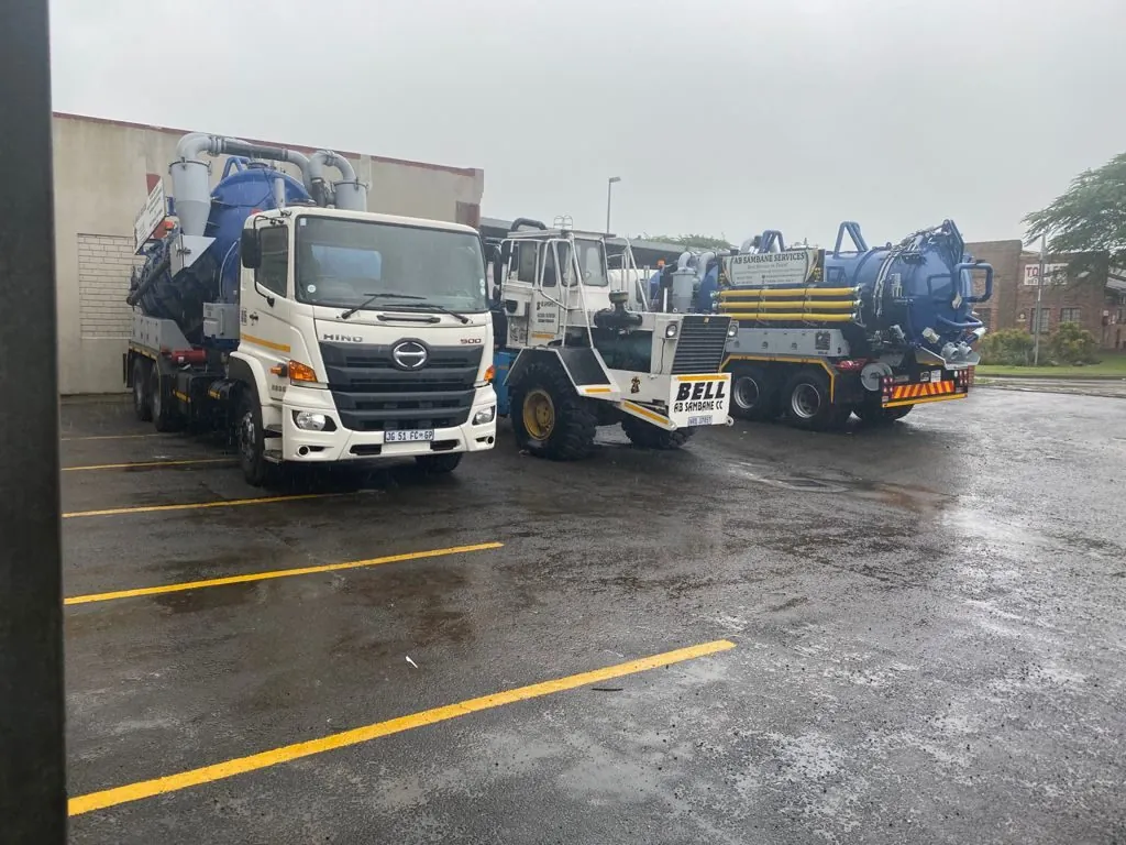 AB Sambane branded vacuum tanker truck