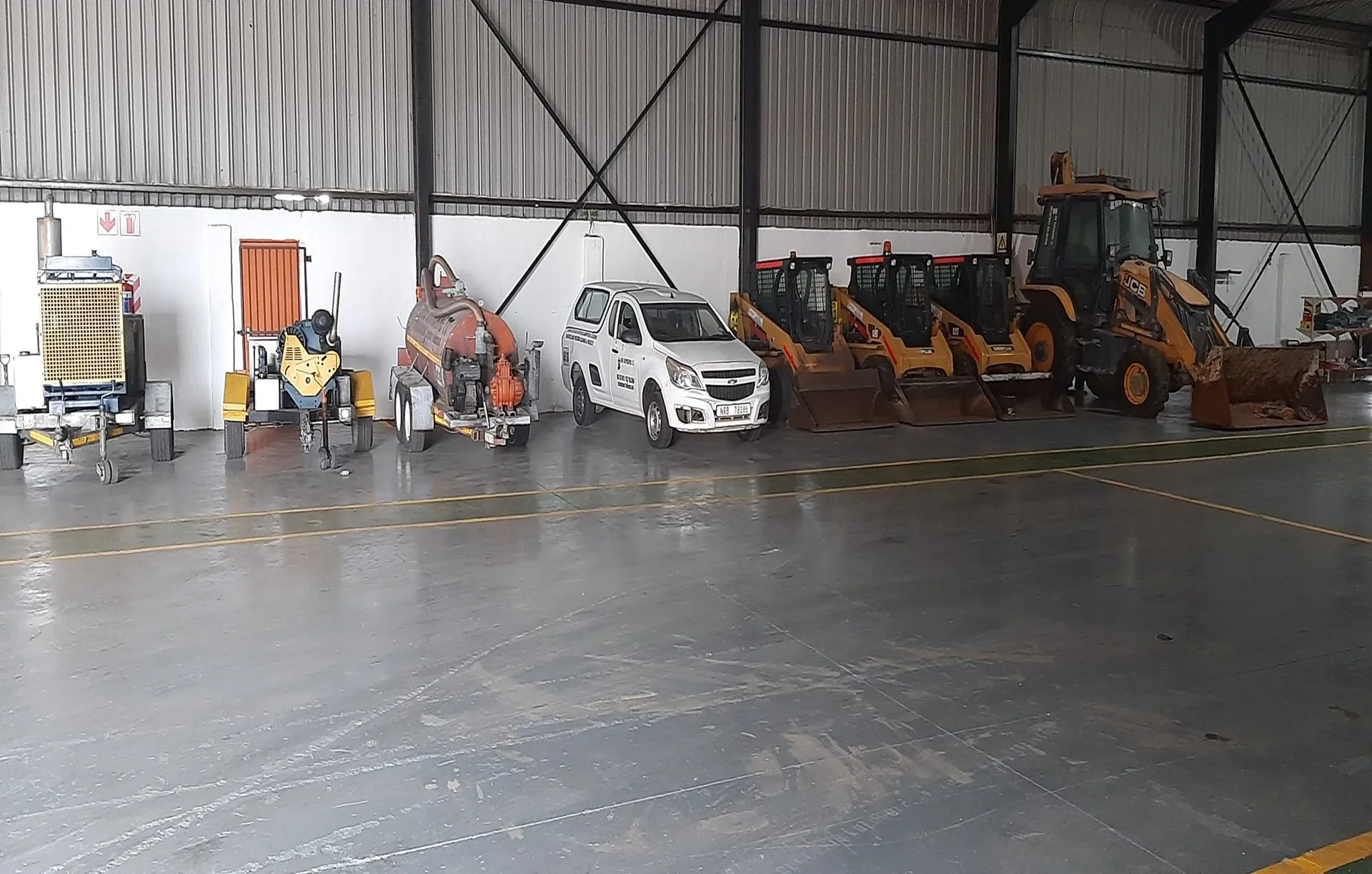 Full equipment lineup in the AB Sambane warehouse