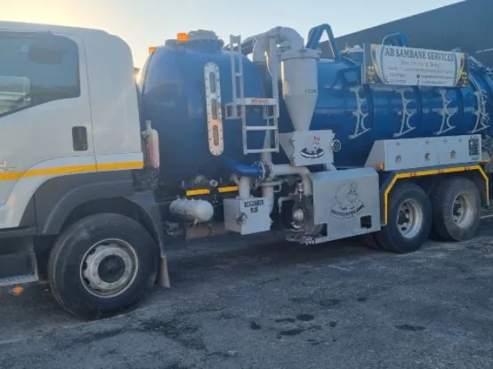 Diesel pump trailer unit in the yard